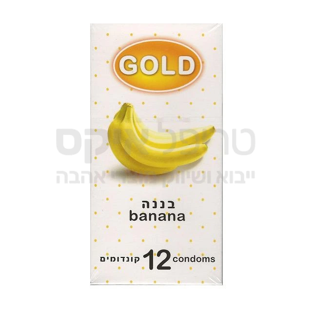 12 קונדומים קלאסיים בטעם בננה. משומנים להחדרה קלה. בעלי ניחוח וטעם של בננה..